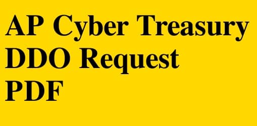 AP Cyber Treasury DDO Request